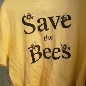 Save the bees cropped shirt